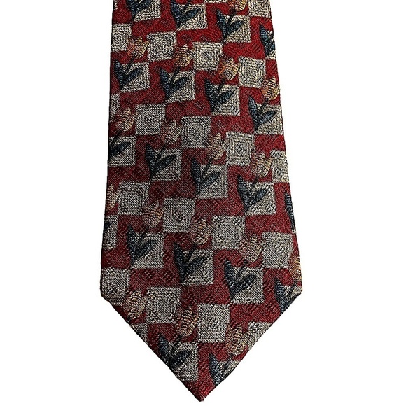 𝅺ERMENEGILDO Zegna Silk Tulip Tie Made in Italy - Picture 2 of 6